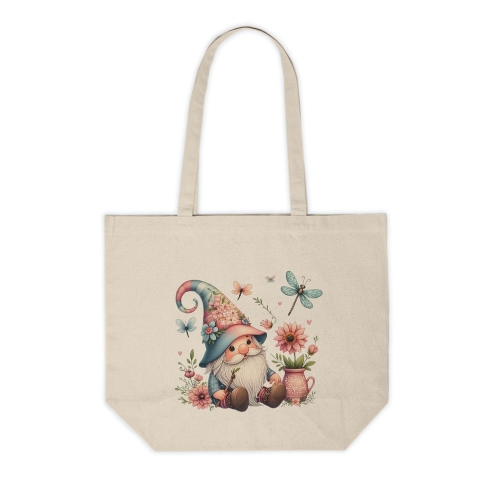 Garden Gnome Custom Canvas Tote Bag